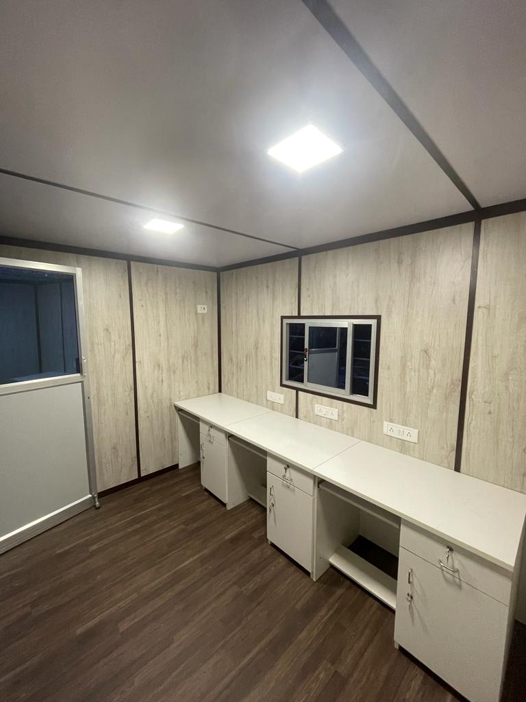 Container home in mountain setting